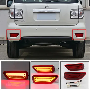 Комплект отражателей заднего противотуманного фонаря заднего бампера для Nissan Patrol 2012-2019 Изображение 2