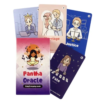 Pantha Oracle Простые карты на каждый день, Загадочные колоды Таро для маленьких девочек, настольная игра на английском языке
