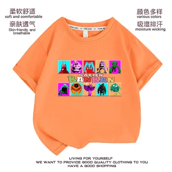 Garten of Banban 2023 - Новая летняя детская футболка с короткими рукавами, легкая, удобная и универсальная для ношения на улице