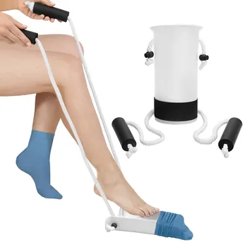 Устройство для помощи при носке с ручкой из пенопласта, устройство для помощи при носке Без сгибания, средство для помощи при компрессионных чулках для пожилых людей, инвалидов, беременных