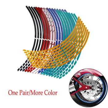 Наклейки на колеса мотоциклов, шины, Светоотражающая лента на ободе, украшение колес, наклейки для мотоциклов, наклейки для мотоциклов Изображение 2