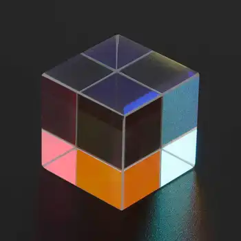 Призматический Куб 2 Размера Оптическое Стекло RGB Dispersion Color Cube Sun Catcher X Cube Prism Подарок на День Рождения Изображение 2