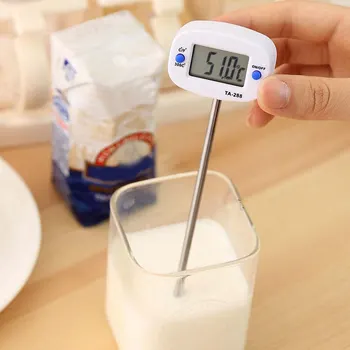 Термометр для измерения температуры напитков на кухне, температура масла, кофе, барбекю, термометр для молока и воды, булавка для барбекю