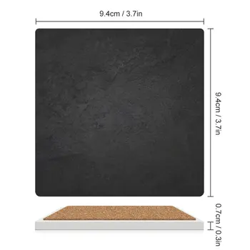 Керамические подставки с темно-гранжевой текстурой (квадратные) для настольных плиточных Подставок Изображение 2