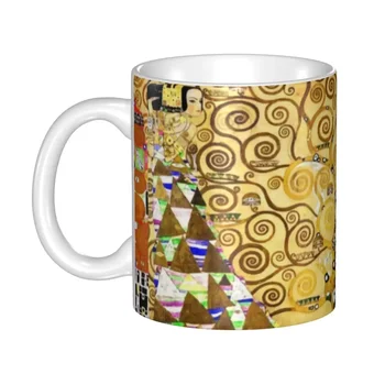 Сделай САМ Древо Жизни Stoclet Frieze Gustav Klimt Керамическая Кружка Персонализированная Кофейная чашка в стиле арт-символизма Креативный подарок