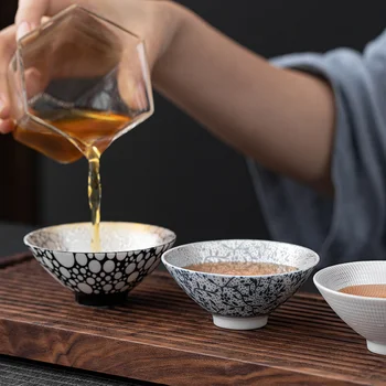 Ручная позолоченная чайная чашка из серебра 999 пробы, керамическая чайная чашка, инкрустированная серебряной чайной лампой, чайная чашка Кунг-фу, позолоченная серебряная Мастер-чашка