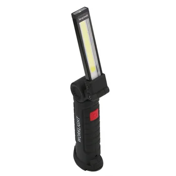 Портативный светодиодный фонарик, заряжающийся через USB, складной фонарик, ручной фонарь, велосипед, кемпинг, путешествия, приключенческие осветительные приборы Изображение 2