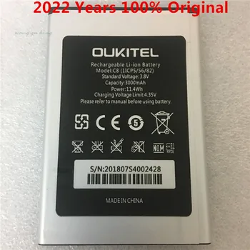 100% Оригинальный 5,5-дюймовый Аккумулятор Oukitel C8 Real 3000mAh Резервная Батарея Для Мобильного Телефона Oukitel C8