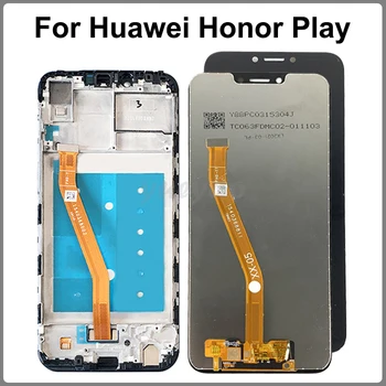 100% Протестировано 6,3 дюйма Для Huawei Honor Play COR-L29 ЖК-дисплей С Сенсорным Экраном Digitizer В Сборе Запасные части /С рамкой