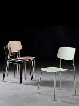 железный обеденный стул Столы и стулья для кафе для дома и отдыха, креативный стул со спинкой, современный минималистичный стул для переговоров в чайной лавке