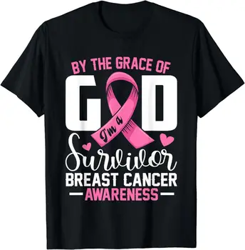 Новая лимитированная футболка с надписью The Grace God I'M A Survivor, пережившая рак молочной железы