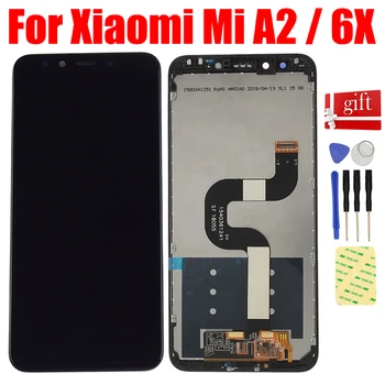 5.99 Для Xiaomi A2 MI A2 ЖК-экран для Xiaomi 6X Mi6X ЖК-дисплей Экранная Панель Сенсорный Экран Дигитайзер Сенсорная Сборка Рамка