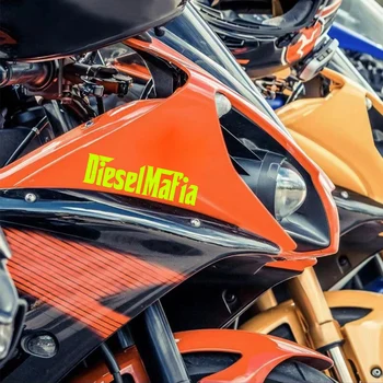 Наклейки для мотоцикла Diesel Mafia на корпус, Топливный бак, шлем, Маслостойкие Прочные наклейки для мотоциклов, Pegatinas Moto Изображение 2