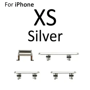 Для iPhone X XR XS Max Переключатель питания клавиша отключения громкости Боковая кнопка Полный Комплект запасных Частей Изображение 2