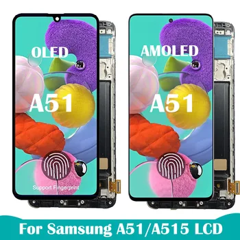 Super AMOLED Для Samsung Для Galaxy A51 Дисплей A515 A515F A515F/DS A515FD ЖК-Экран С Сенсорным Цифрователем В сборе