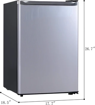 Холодильник объемом 2,5 кубических фута, дверца из нержавеющей стали, серия Platinum Изображение 2