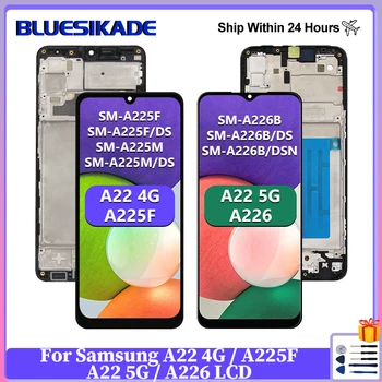 Для Samsung Galaxy A22 4G A225 ЖК-дисплей A225F Дисплей A225F/DS Для Samsung A22 5G A226 ЖК-дисплей A226F A226B Сенсорный экран Замена Деталей