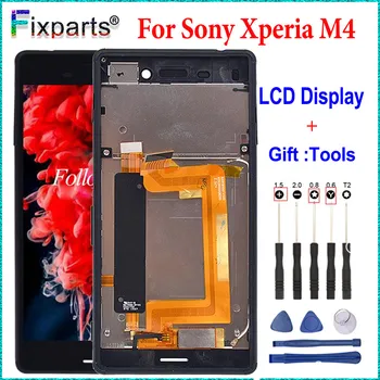 Для Sony Xperia M4 ЖК-дисплей С Рамкой Сенсорный Экран Дигитайзер В Сборе E2303 E2333 E2353 Для SONY M4 Aqua Замена ЖК-дисплея