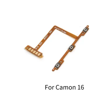 Для Tecno Camon 16 17 Кнопка регулировки громкости питания, гибкий кабель, Боковая клавиша, кнопка включения выключения, Запчасти для ремонта Изображение 2