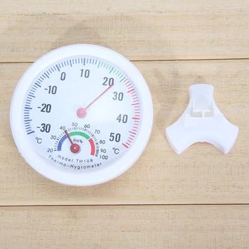 Термометр-гигрометр, мини-колоколообразный сильный термометр, легко считываемый индикатор влажности, точное позиционирование для садовых террас Изображение 2