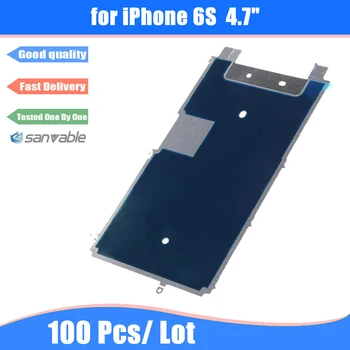 Для iPhone 6S 100 шт./лот Оригинальная внутренняя металлическая задняя панель с жидкокристаллическим экраном и клеем для отвода тепла Запасные части бесплатно DHL