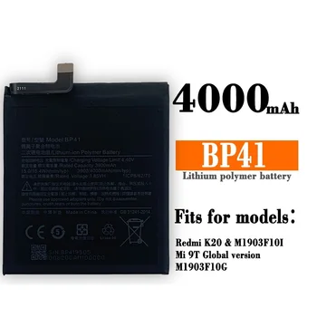 Сменный аккумулятор BP41 для Xiaomi Redmi K20 Mi 9T Mi9T Премиум Аккумуляторная батарея 3900 мАч + бесплатные инструменты