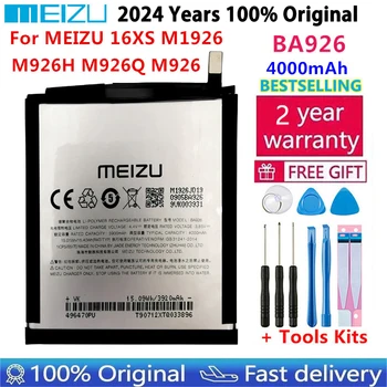 100% Оригинальный Аккумулятор BA926 Meizu 4000 мАч Для Meizu 16XS M1926 M926H M926Q M926 Мобильного Телефона Высокого Качества Bateria