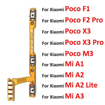 Оригинал Для Xiaomi Mi Pocophone Poco F1 F2 X3 M3 Pro A1 A2 A3 Lite Клавиша Регулировки громкости Питания Гибкий Кабель
