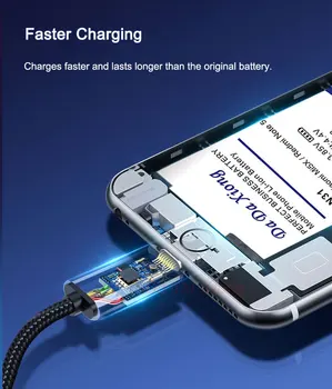 Аккумулятор Большой Емкости Для iPhone XR iPhoneXR 0 Циклов Замена Мобильного Телефона Bateria 3550mAh + Бесплатный Инструмент Изображение 2