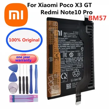BM57 Xiao mi 100% Оригинальный Аккумулятор Для Xiaomi Poco X3 GT /Redmi Note10 Pro 5000 мАч Замена Аккумулятора Мобильного Телефона Bateria