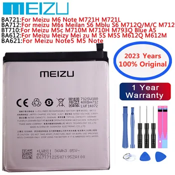 2023 Года Meizu Оригинальный Аккумулятор BA721 BA712 BA612 BA621 BT710 Для MEIZU M6 Note M6s Meilan S6 M5S Note5 M5 Note M5c Аккумулятор