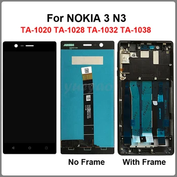 ЖК-дисплей для Nokia 3 ЖК-дисплей Сенсорный экран Дигитайзер Для Nokia3 N3 ЖК-дисплей TA-1020 TA-1028 TA-1032 TA-1038 Замена экрана