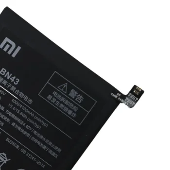 Высококачественный Оригинальный Аккумулятор Для Xiaomi Redmi Note 4X/Note 4 Note4 Global Snapdragon 625 4000mAh BN43 Battery Изображение 2
