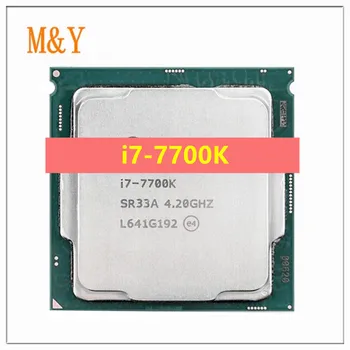 Четырехъядерный процессор Core i7-7700K с частотой 4,2 ГГц, 8-потоковый процессор LGA 1151 91 Вт, 14-нм процессор i7 7700K