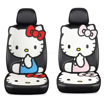 Защитная подушка для автокресла Sanriod Hello Kitty, Летние Аксессуары для аниме-ковриков, Милая мультяшная Подушка для защиты сиденья автомобиля