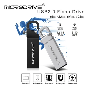 USB 2.0 Мини-флэш-накопитель 16 ГБ 4 ГБ Высокоскоростной Водонепроницаемый Флеш-накопитель 8 ГБ Флешка 32 ГБ 64 ГБ 128 ГБ USB-диск Памяти USB-накопитель Изображение 2