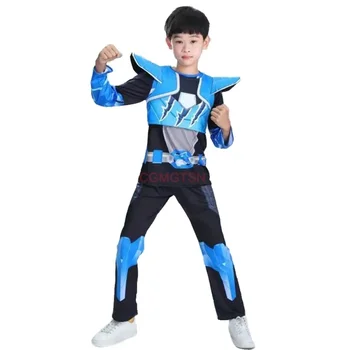 Cgmgtsn детский мини-косплей Force X maximum relay, игрушечные топы и брюки, костюм для мальчика, детская одежда на Хэллоуин Изображение 2