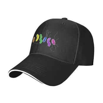 Бейсбольная кепка Pride Rainbow Bacteria, мужская спортивная кепка от солнца, рыболовная кепка, роскошная мужская шляпа, женская Мужская Изображение 2