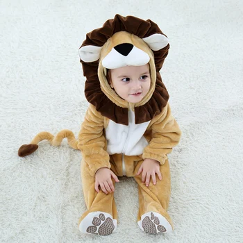 Детский костюм льва Umorden, косплей, комбинезон с мультяшными животными Кигуруми, фланелевый комбинезон для малышей, маскарадный костюм на Хэллоуин