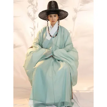 Оригинальный древнекитайский костюм Ханфу, мужская одежда, традиционные костюмы династии Мин Ханфу, Ханбок для выпускного