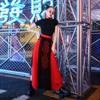 2020 Джазовый Восточный костюм для взрослых, ди-джей, сценическая одежда для певцов, ночной клуб Hanfu, Сексуальное платье Чонсам, Винтажный фестивальный наряд 11819