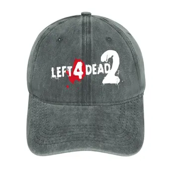 Логотип LEFT 4 DEAD 2 Ковбойская шляпа Модная шляпа для пляжной вечеринки Мужская Женская Изображение 2