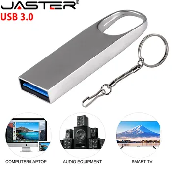 JASTER USB 3.0 металлический USB флэш-накопитель 64 ГБ 32 ГБ 16 ГБ 8 ГБ 4 ГБ USB-накопитель Металлическая ручка Реальной Емкости (Более 10 шт. Бесплатного логотипа)