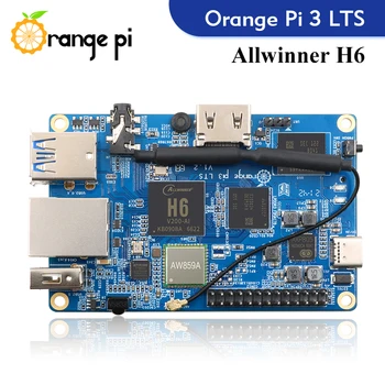 Orange Pi 3 LTS + Блок питания + корпус Одноплатный компьютер Allwinner H6 Development Board Поддерживает ОС Android9.0 Ubuntu Debian Изображение 2
