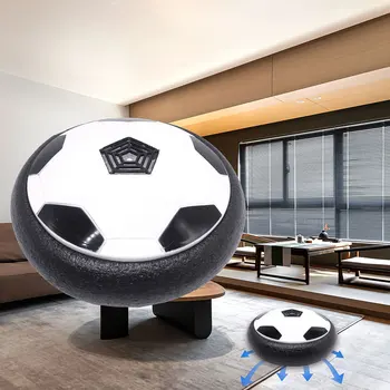 Игрушечный футбольный диск со светодиодной подсветкой, музыкальный футбольный мяч, мигающий воздушный силовой тренировочный мяч, подарки для детей на батарейках Изображение 2