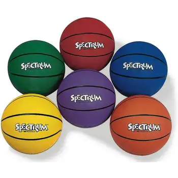 Набор резиновых баскетбольных мячей по всему миру, набор из 6 штук, средний 28,5