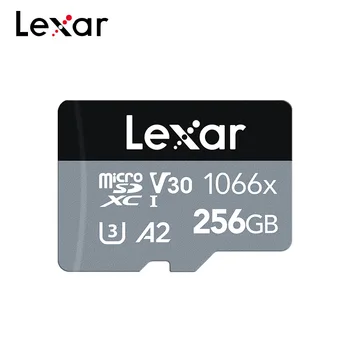 100% Оригинальная Карта памяти Lexar 1066x 256 ГБ SDXC класса 10 Высокоскоростная карта A2 Micro SD 128 ГБ 64 ГБ U3 UHS-I V30 TF Карта Microsd Изображение 2