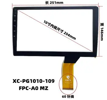 Новое стекло для дигитайзера с сенсорным экраном для автомобильного радиоприемника XC-PG1010-109-FPC-A0 MZ с сенсорным экраном