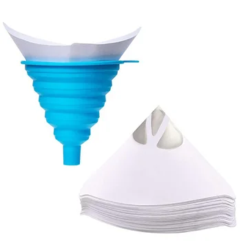 1 шт. Воронкообразная бумага 250 Меш Аксессуары для 3D-принтера Белый сгущающий фильтр Фотоотверждаемый Расходный материал Смола Одноразовый фильтр для очистки