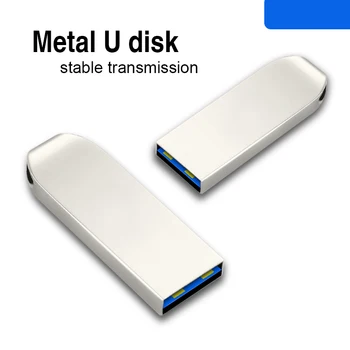 Водонепроницаемый Металлический USB Флэш-накопитель 32 гб 64 гб 128 гб Флэш-диск Pendrive флешка Usb Memory Stick USB 2.0 Flash Бесплатный Подарочный U-диск С Логотипом Изображение 2